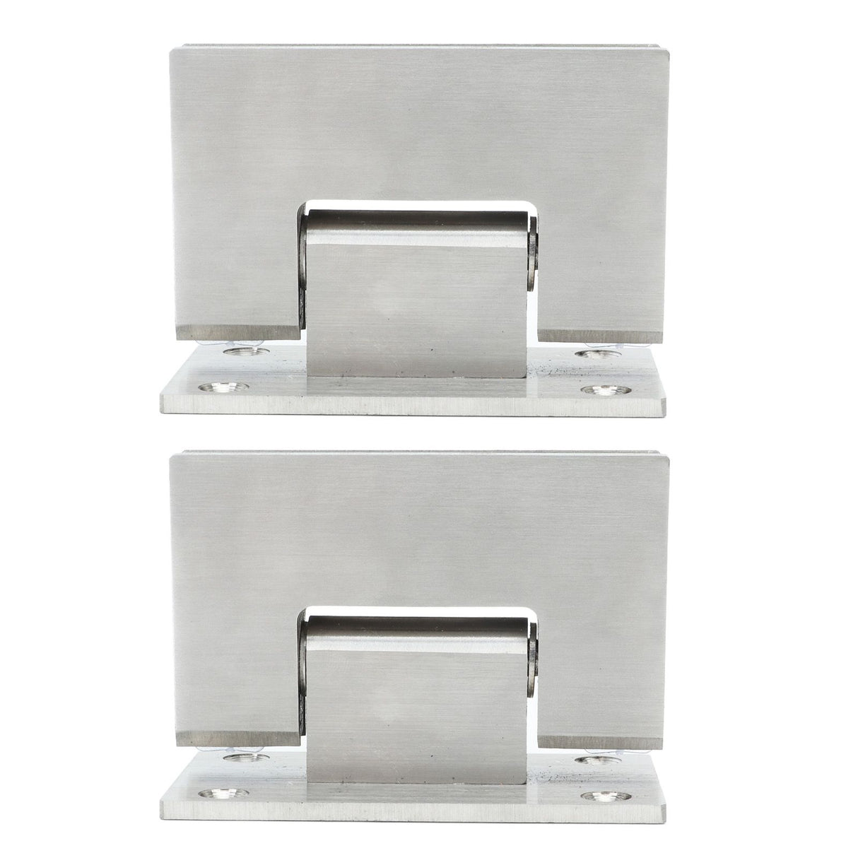 2Pcs Glass Door Hinge Heavy Duty Glass Door 90 Degree Hinges Durable Stainless Steel Bathroom Gate Clamp for Bathroom Toilet
