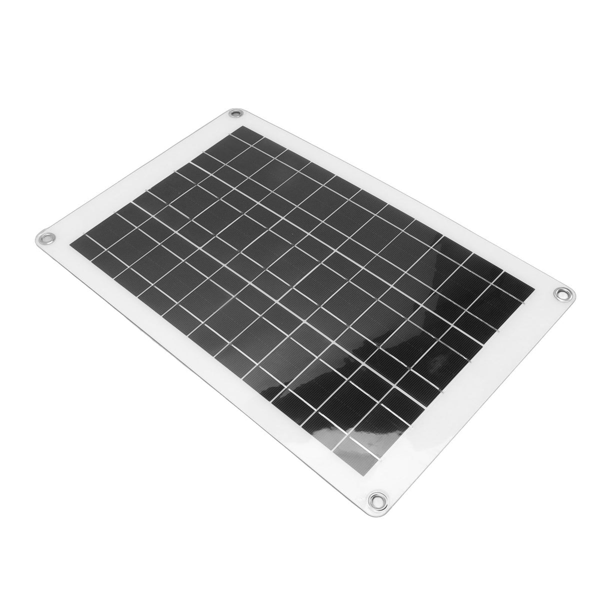 Solar Panel Kit Polycrystalline Silicon Waterproof Solar Panel Flexible Photovoltaic Panel Dual USB 20W 18V