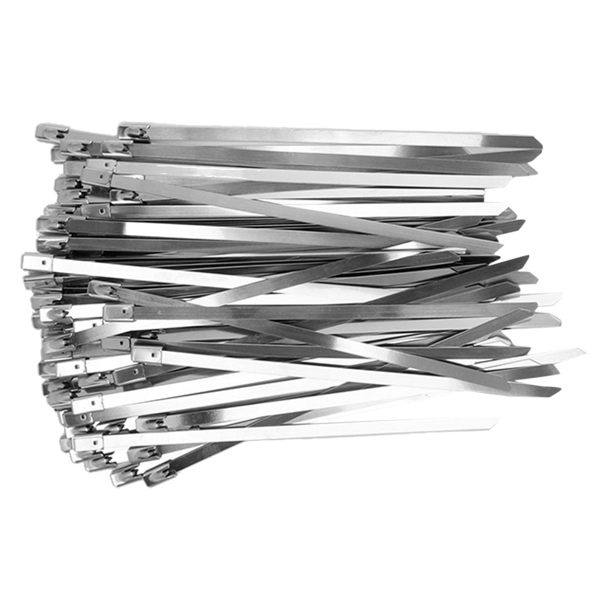 100Pcs Cable Tie Stainless Steel Hose Zip Tie Self Locking Set Kit for Wire Line Type A
