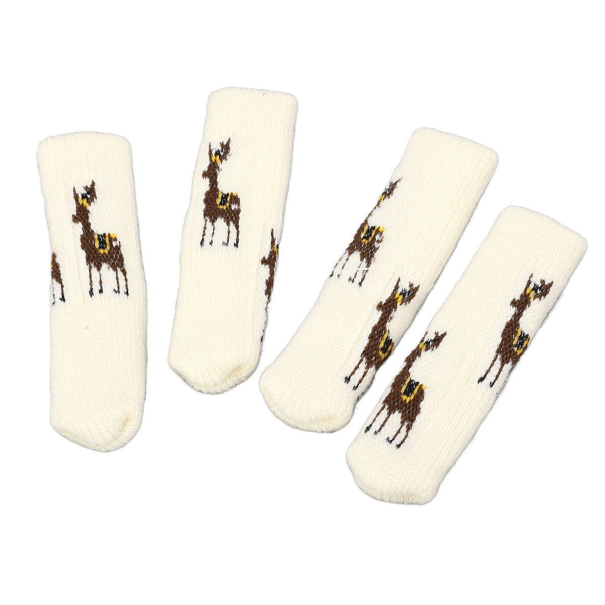 20Pcs Chair Leg Floor Protectors Furniture Socks Knitting Double Thickening Elastic Chair Leg Protectors Fits All Leg Shapes