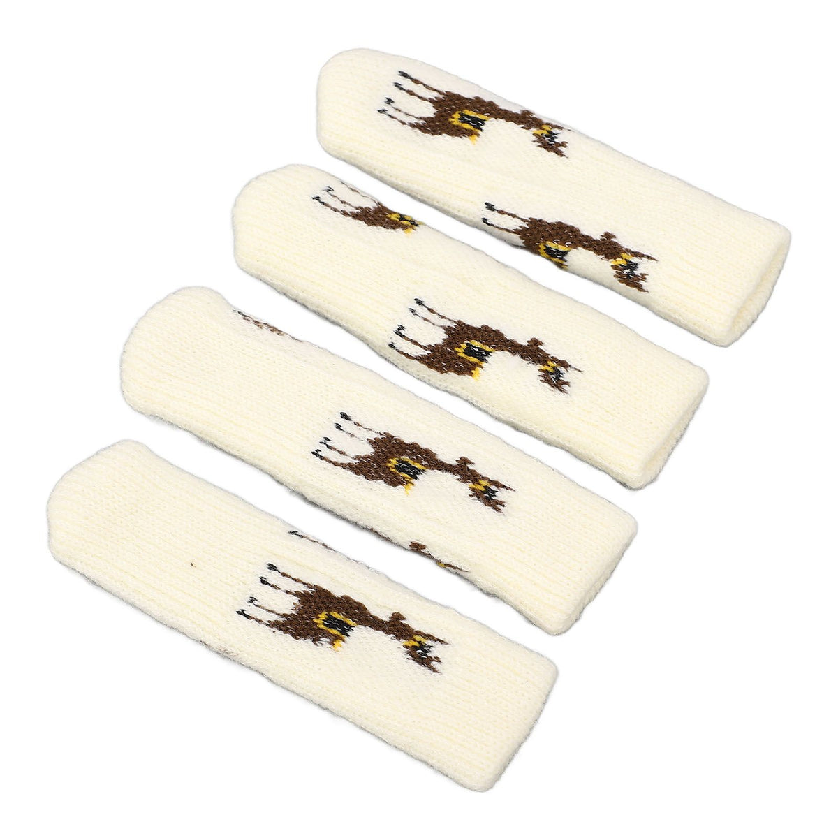 20Pcs Chair Leg Floor Protectors Furniture Socks Knitting Double Thickening Elastic Chair Leg Protectors Fits All Leg Shapes