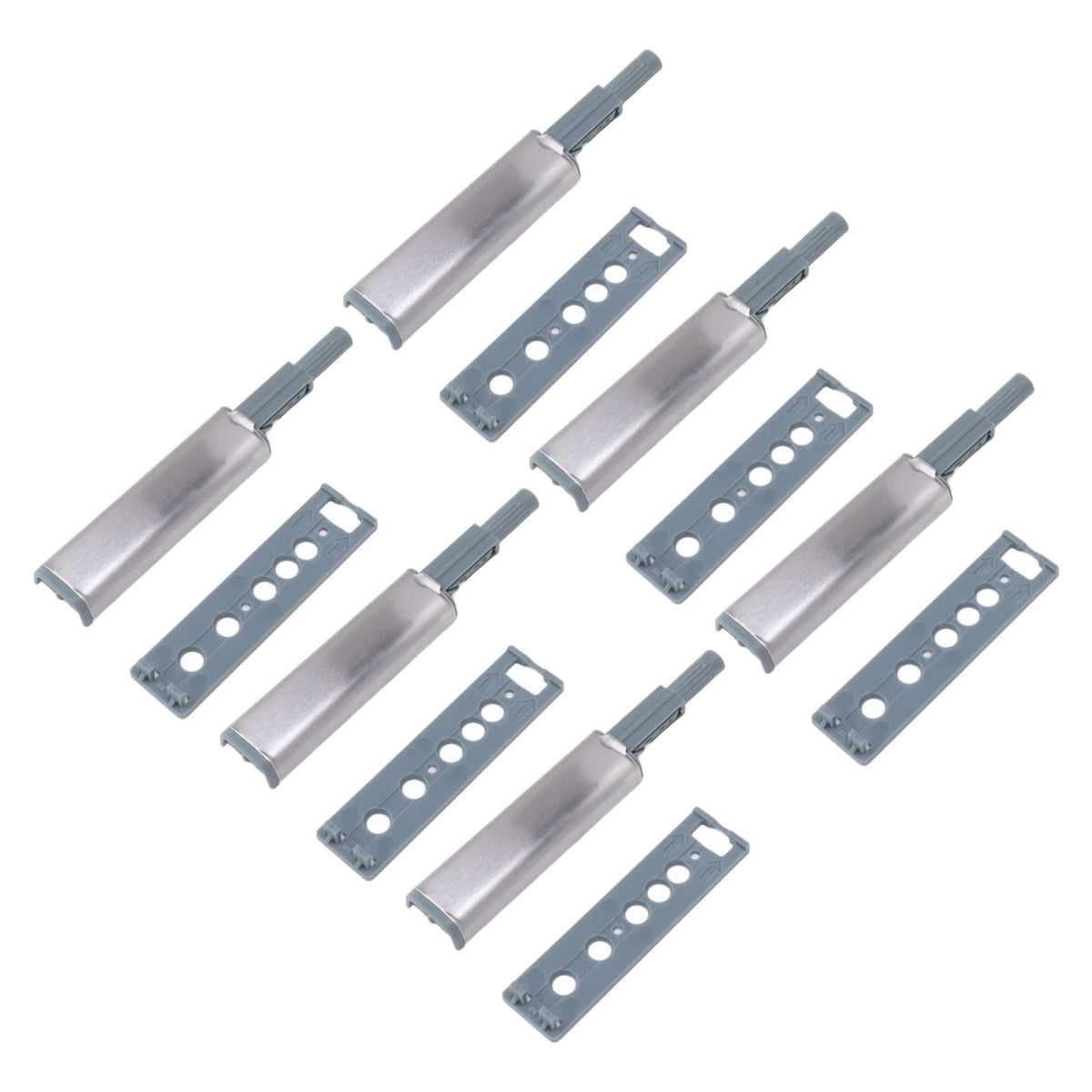 16pcs Push Open Latch Heavy Duty Stainless Steel Push Release Latch for Cabinet Closet Door Drawer