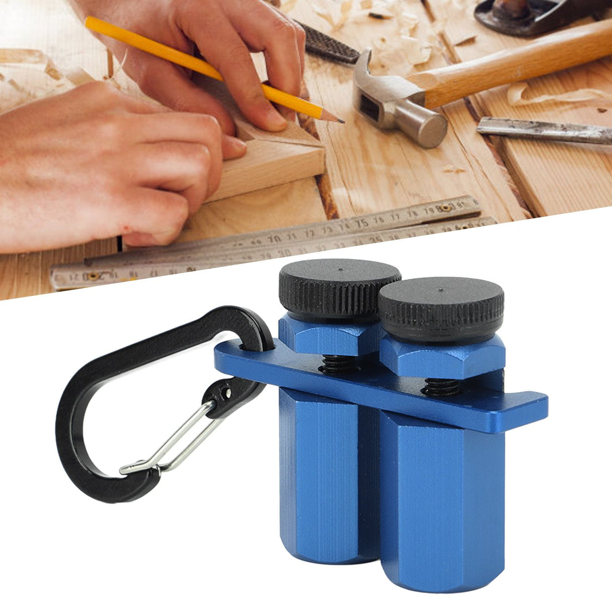 Stair Gauge Knob Metal Stair Stringer Layout Tool Tall Stair Gauge for Framing Square Carpentry Rafter