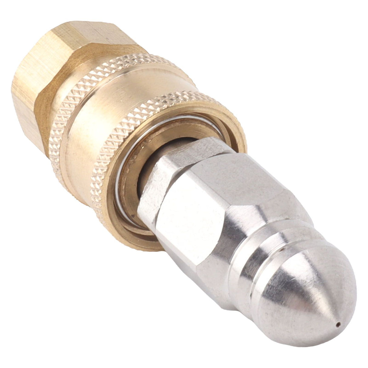 Compact Sewer Nozzle G1/4 Quick Insert Drain Hose Nozzle Pressure Washer Nozzle Fittings Sewer for Internal Thread G3/8