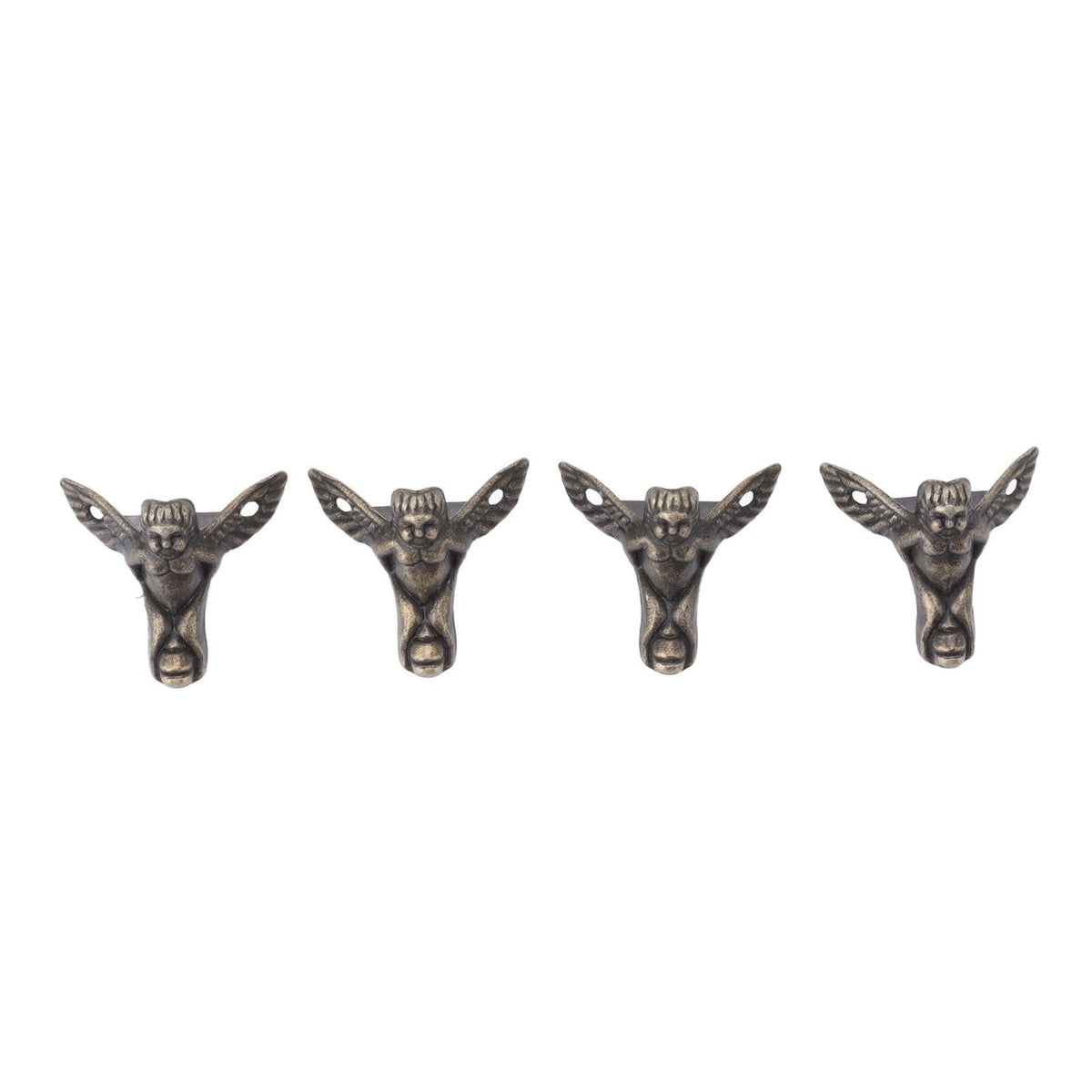 20PCS Metal Box Feet Zinc Alloy Fine Detail Jewelry Box Hardware Feet for Wooden Box Jewelry Box