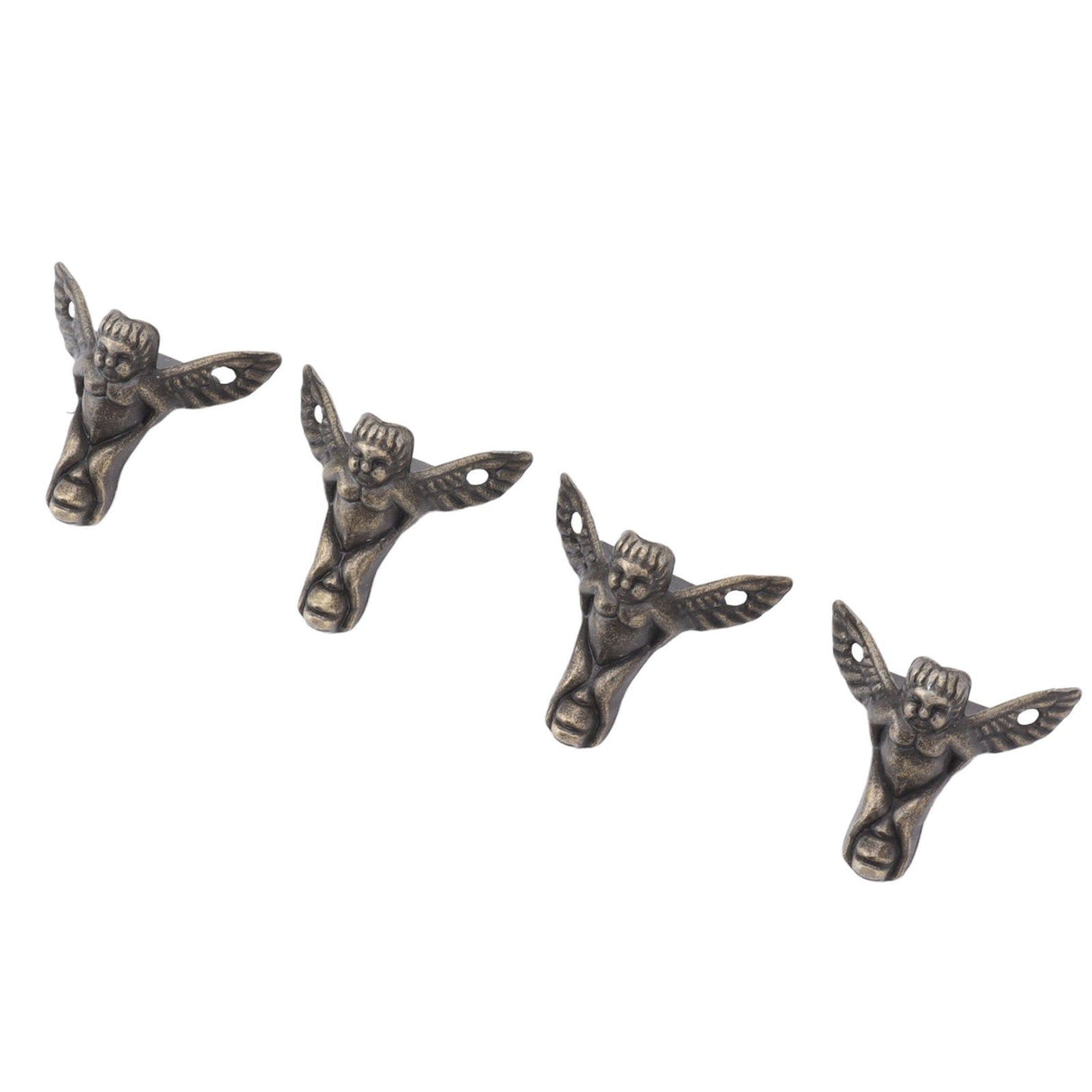 20PCS Metal Box Feet Zinc Alloy Fine Detail Jewelry Box Hardware Feet for Wooden Box Jewelry Box