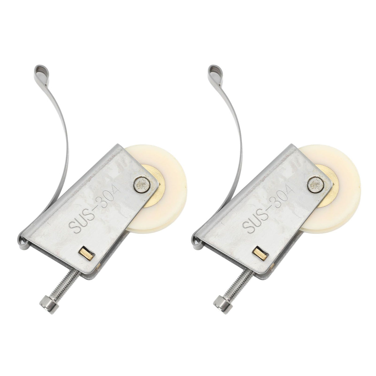 2Set Cabinet Sliding Door Window Roller Pulley Stainless Steel Sliding Door Window Roller Pulley Including Upper Wheel Waterproof Copper Core Concave Wheel