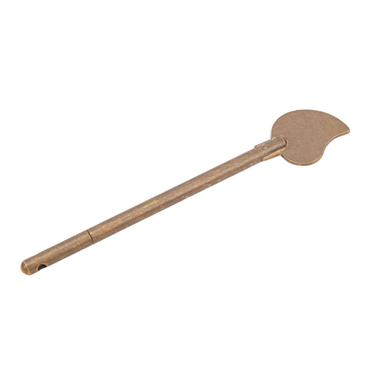 2 Pcs Door Latch Locking Pin 11cm Leaf Shape Retro Style Brass Cabinet Key Latch Bolt Locking Pin