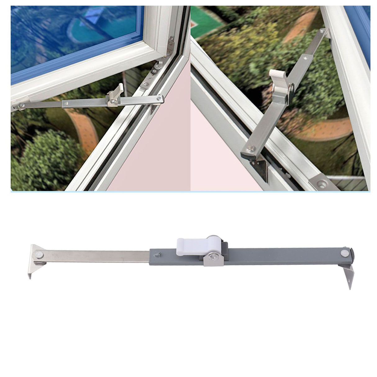 Casement Window Hinges Aluminum Alloy Security Window Stay Exquisite Casement Window Stopper for Home Library Office 03