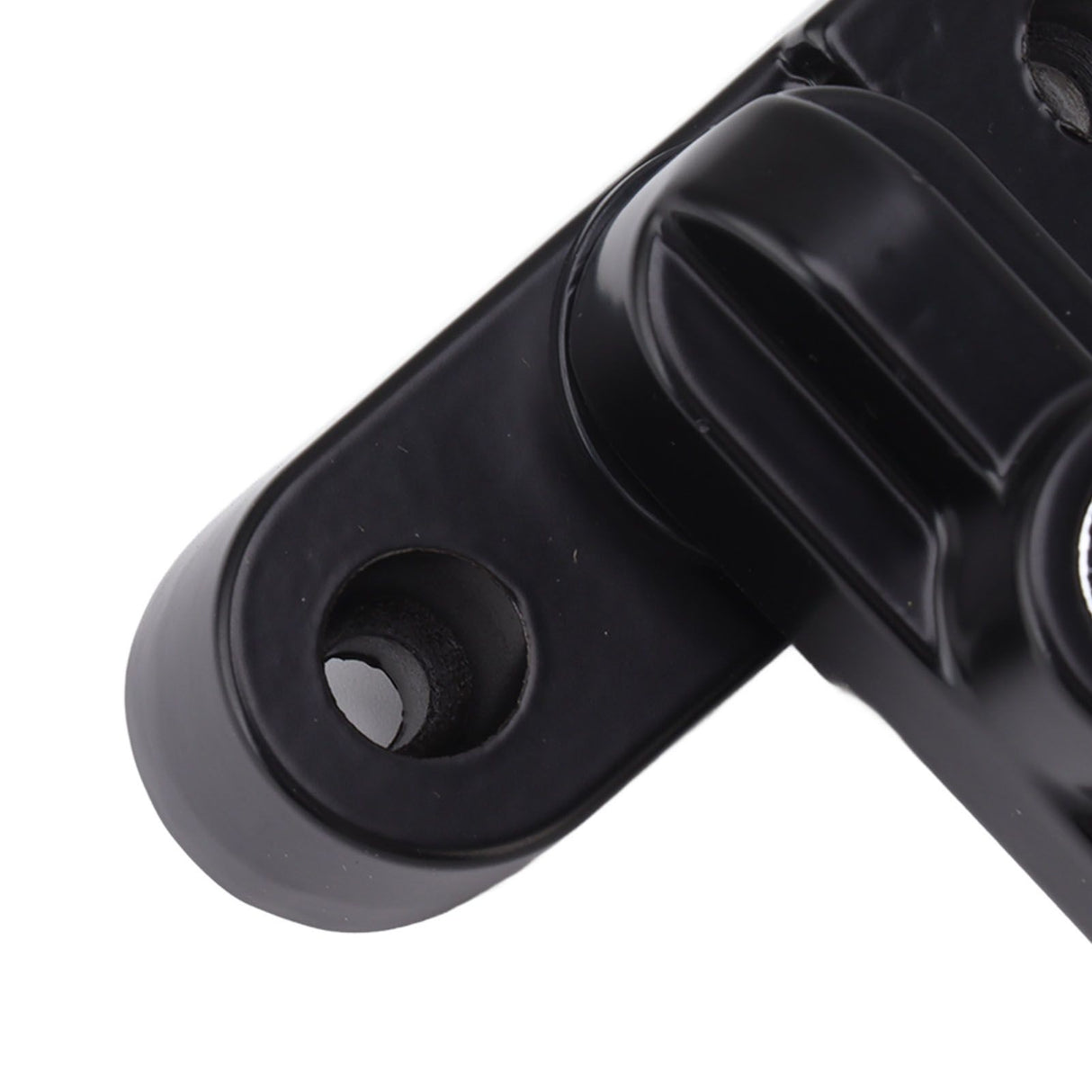 External Window Lock Catch Aluminum Alloy Anti Theft Flat Window Buckle Lock for Single Double Windows Black