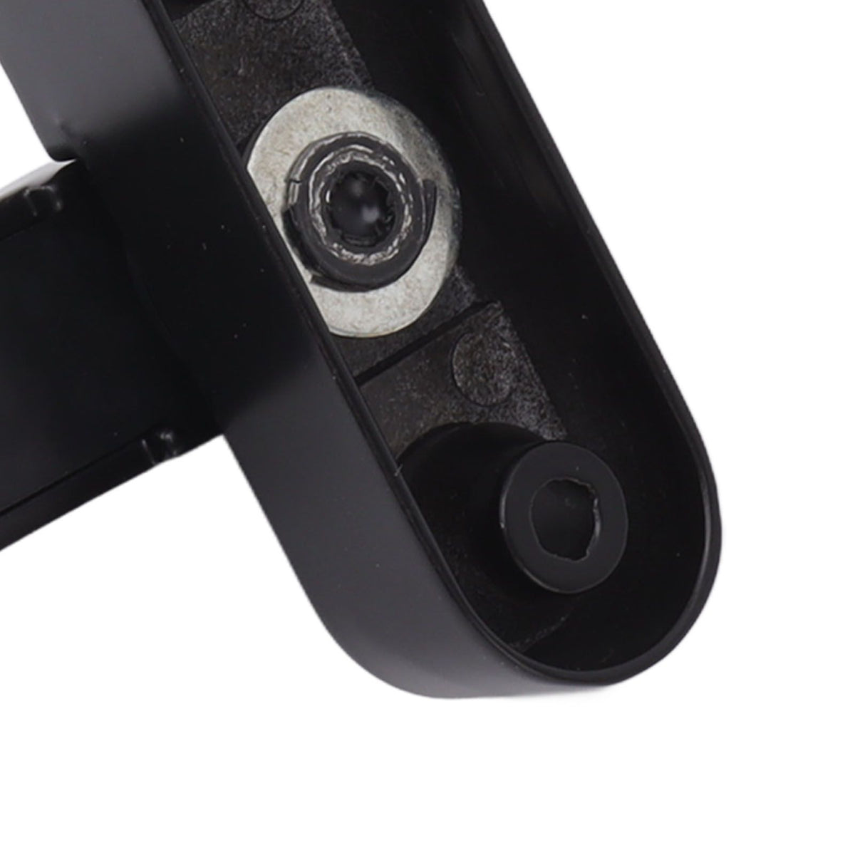 External Window Lock Catch Aluminum Alloy Anti Theft Flat Window Buckle Lock for Single Double Windows Black