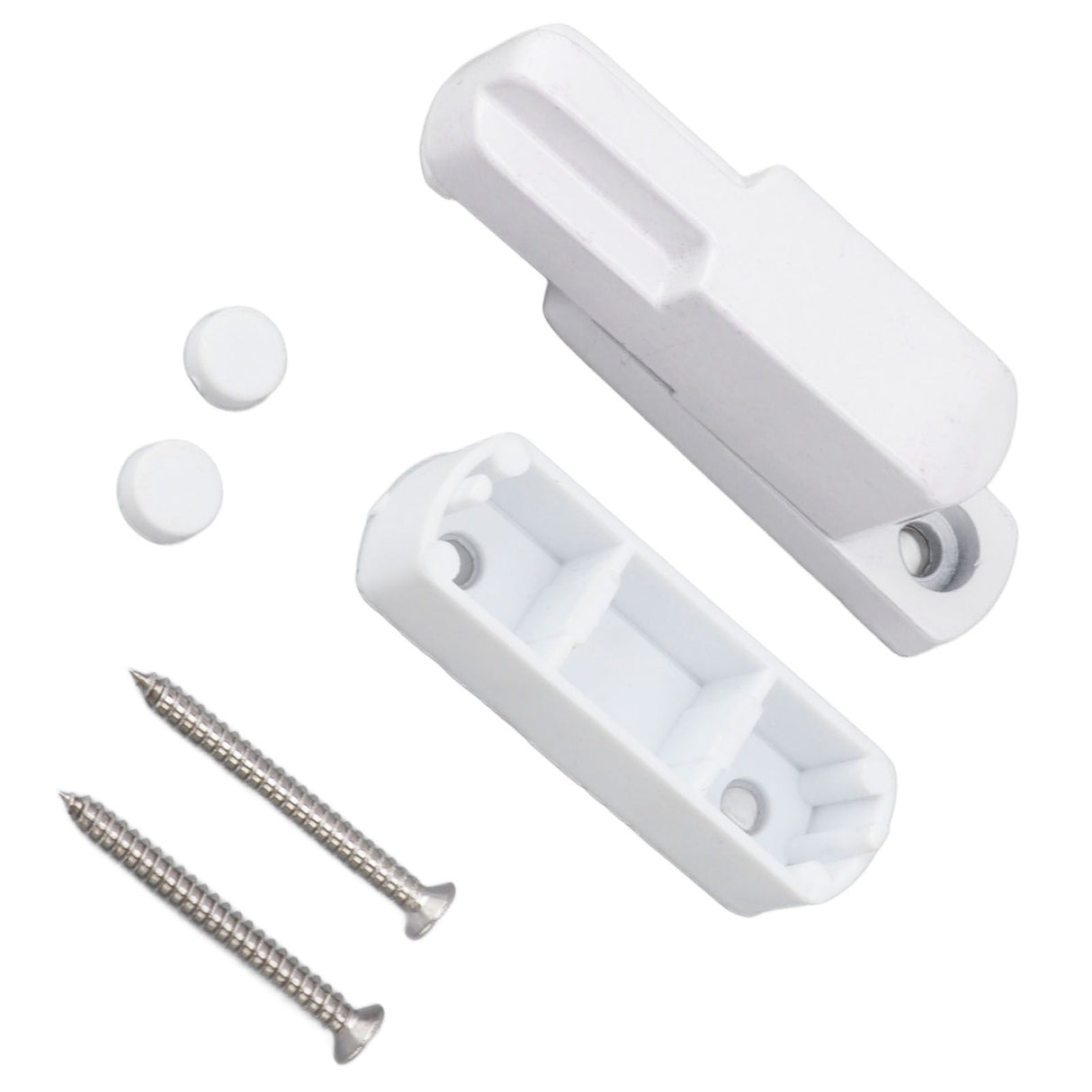 Window Sash Lock Aluminum Alloy T Type Sliding Window Latch Child Proof Safety Lock for Home Security White