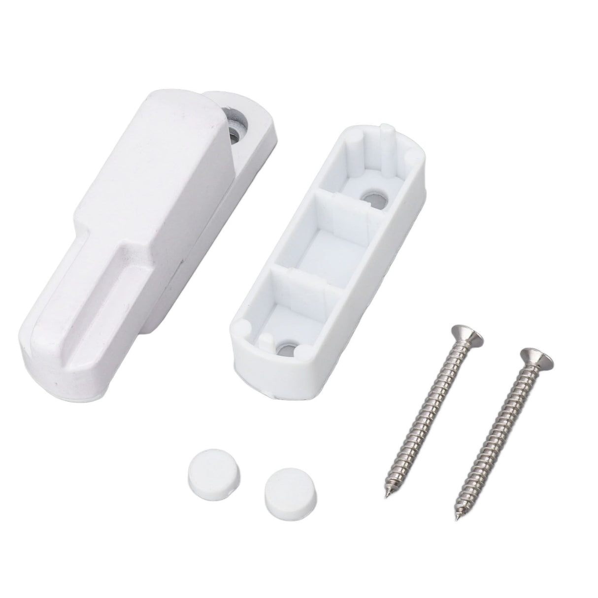 Window Sash Lock Aluminum Alloy T Type Sliding Window Latch Child Proof Safety Lock for Home Security White