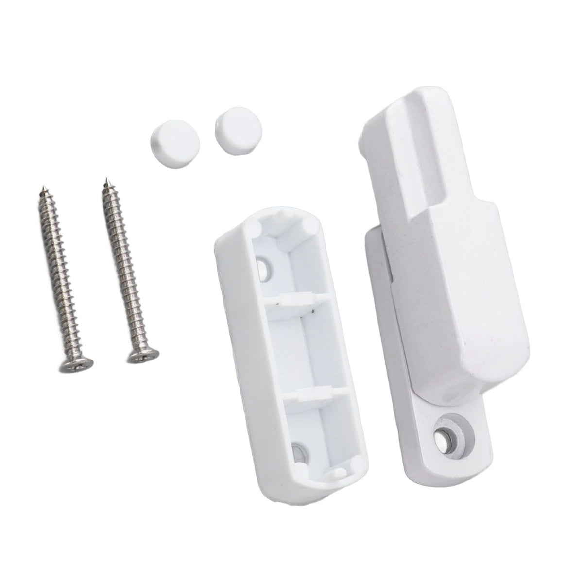 Window Sash Lock Aluminum Alloy T Type Sliding Window Latch Child Proof Safety Lock for Home Security White