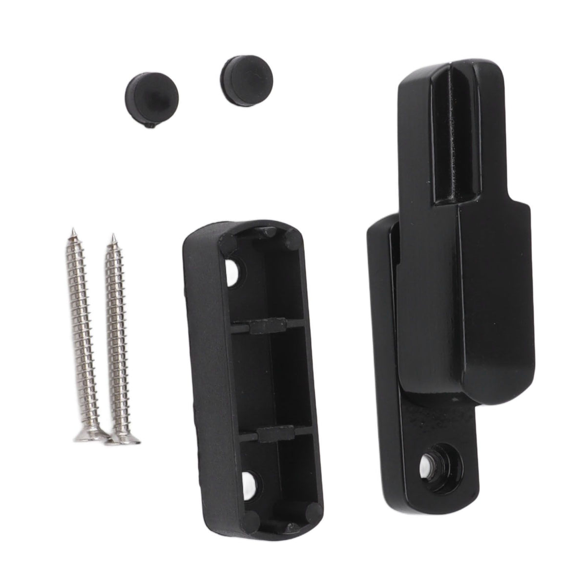 Window Sash Lock Aluminum Alloy T Type Sliding Window Latch Child Proof Safety Lock for Home Security Black