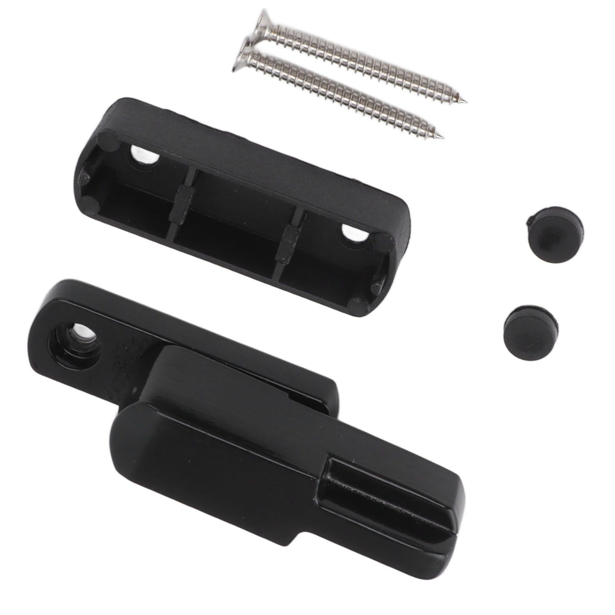 Window Sash Lock Aluminum Alloy T Type Sliding Window Latch Child Proof Safety Lock for Home Security Black