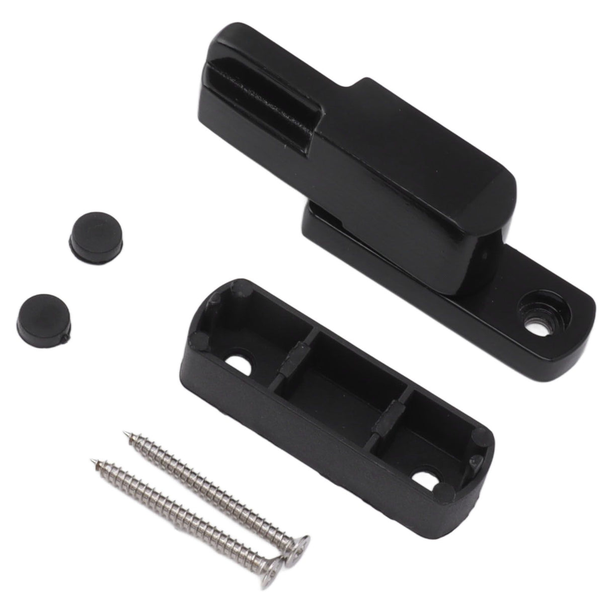 Window Sash Lock Aluminum Alloy T Type Sliding Window Latch Child Proof Safety Lock for Home Security Black