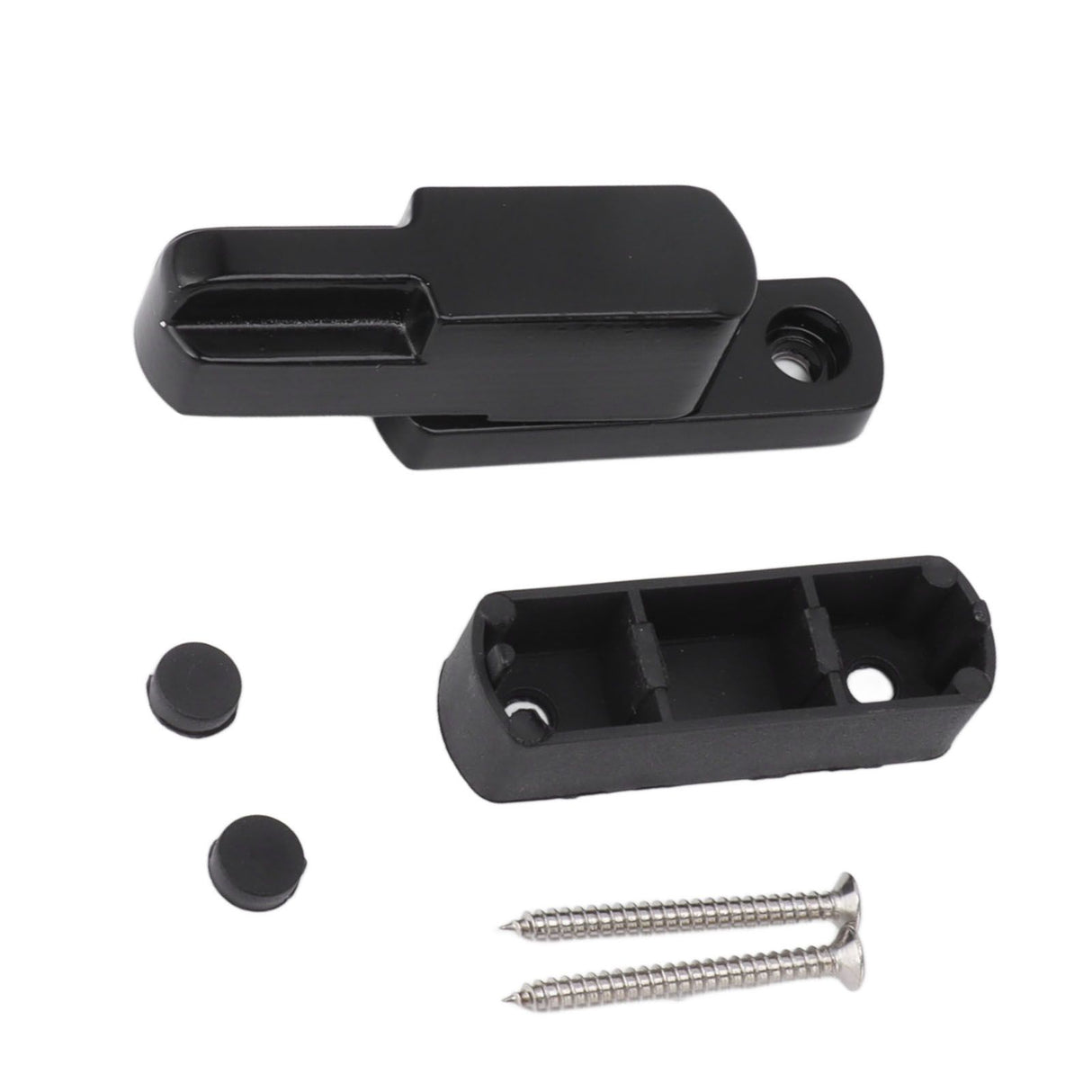 Window Sash Lock Aluminum Alloy T Type Sliding Window Latch Child Proof Safety Lock for Home Security Black