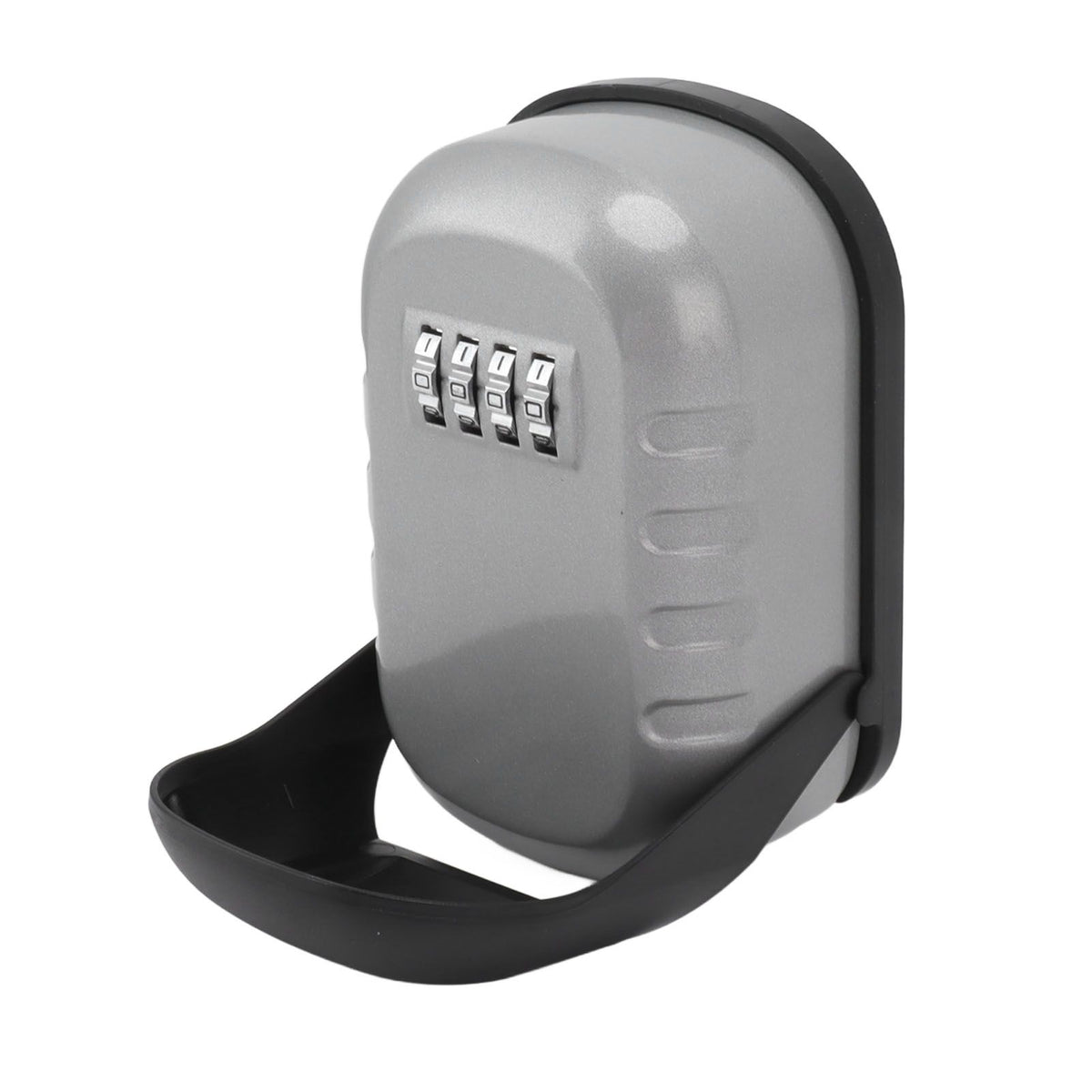 Key Lock Box Safe Security Wall Mounted Waterproof Password Combination Lock Storage Box for House Key Flash Silver