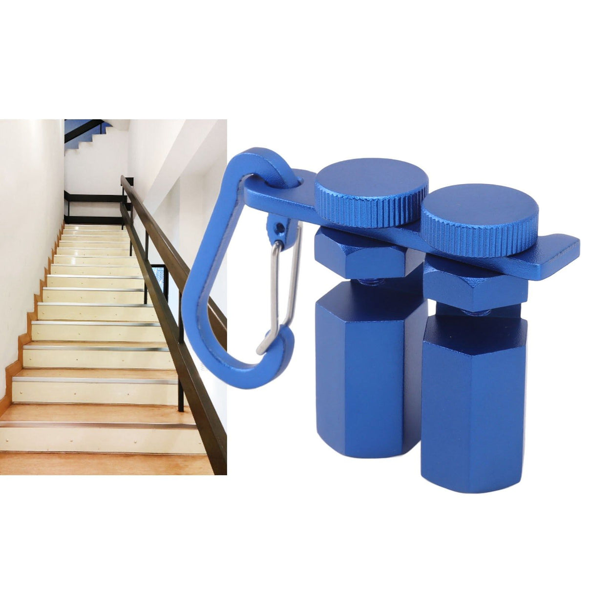 Stair Gauge Knob Aluminium Alloy Framing Square Stops Stair Gauge Knobs Stair Stringer Layout Tool Blue
