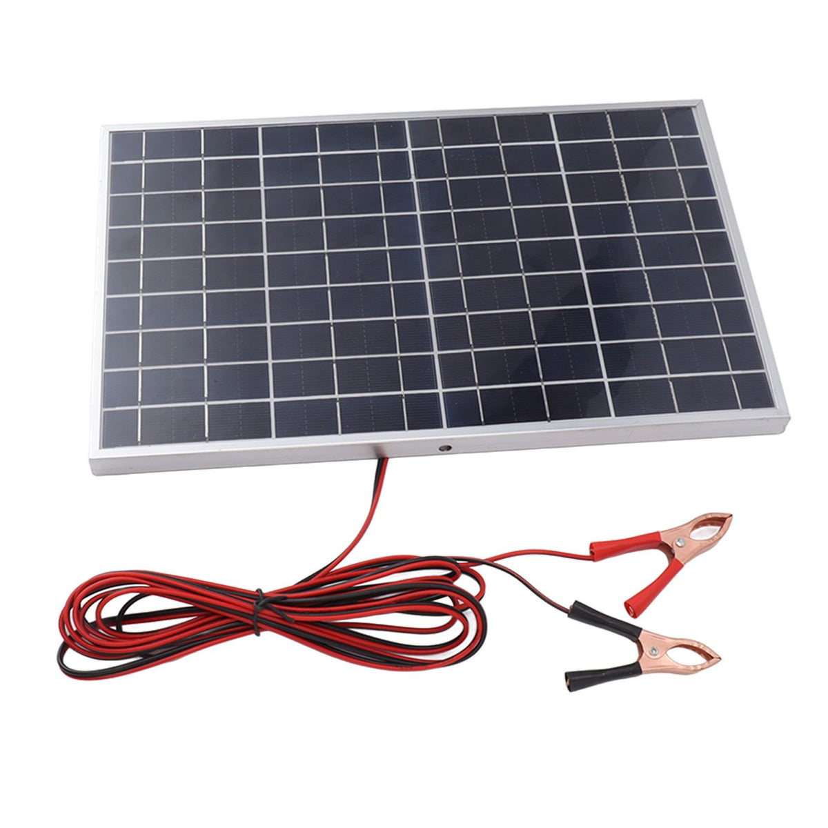 Solar Panel 15W 18V High Efficiency Polycrystalline Solar Panel Kit with Clip for Car RV Marine Charging
