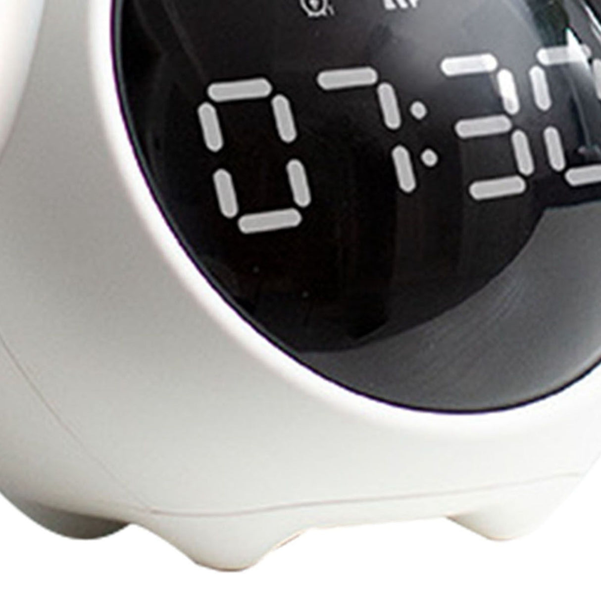 Expression Clock Cute Dog Shape Multifunctional LED Digital Alarm Clock Voice Activated Night Light White