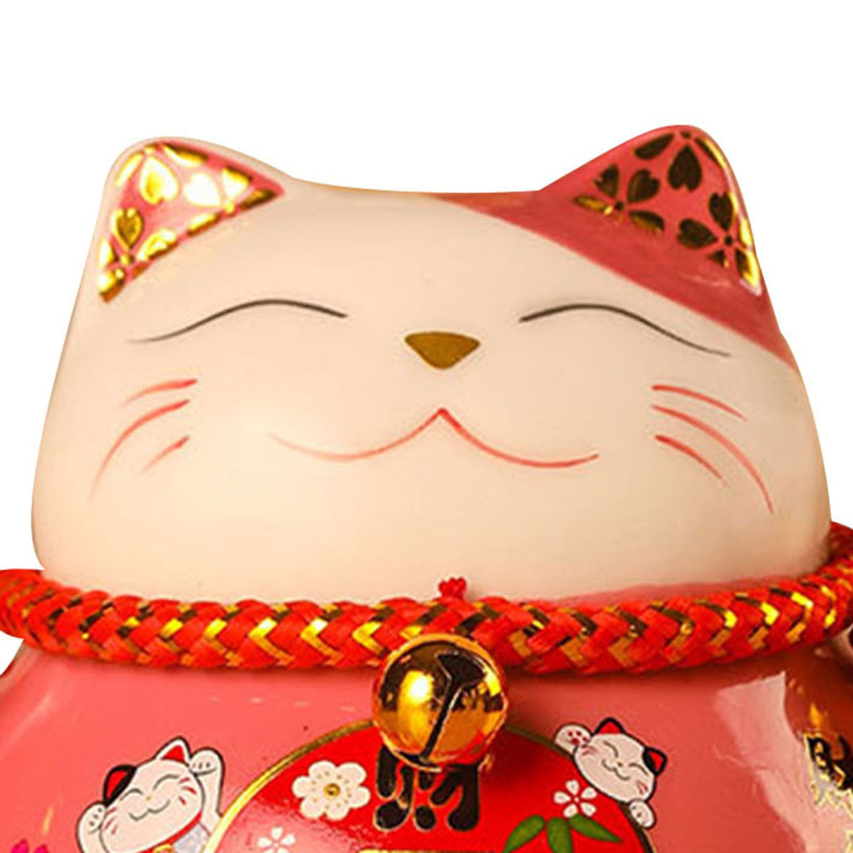 Lucky Cat Coin Bank 4.5in Exquisite Cute Bring Luck Good Wish Ceramic Fortune Cat Saving Pot Desk Decoration Pink