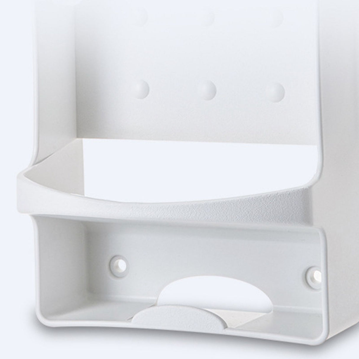 Iron Holder Wall Mounted Heat Resistant Widened Electric Iron Organizer with Hooks for Closet Hotel White