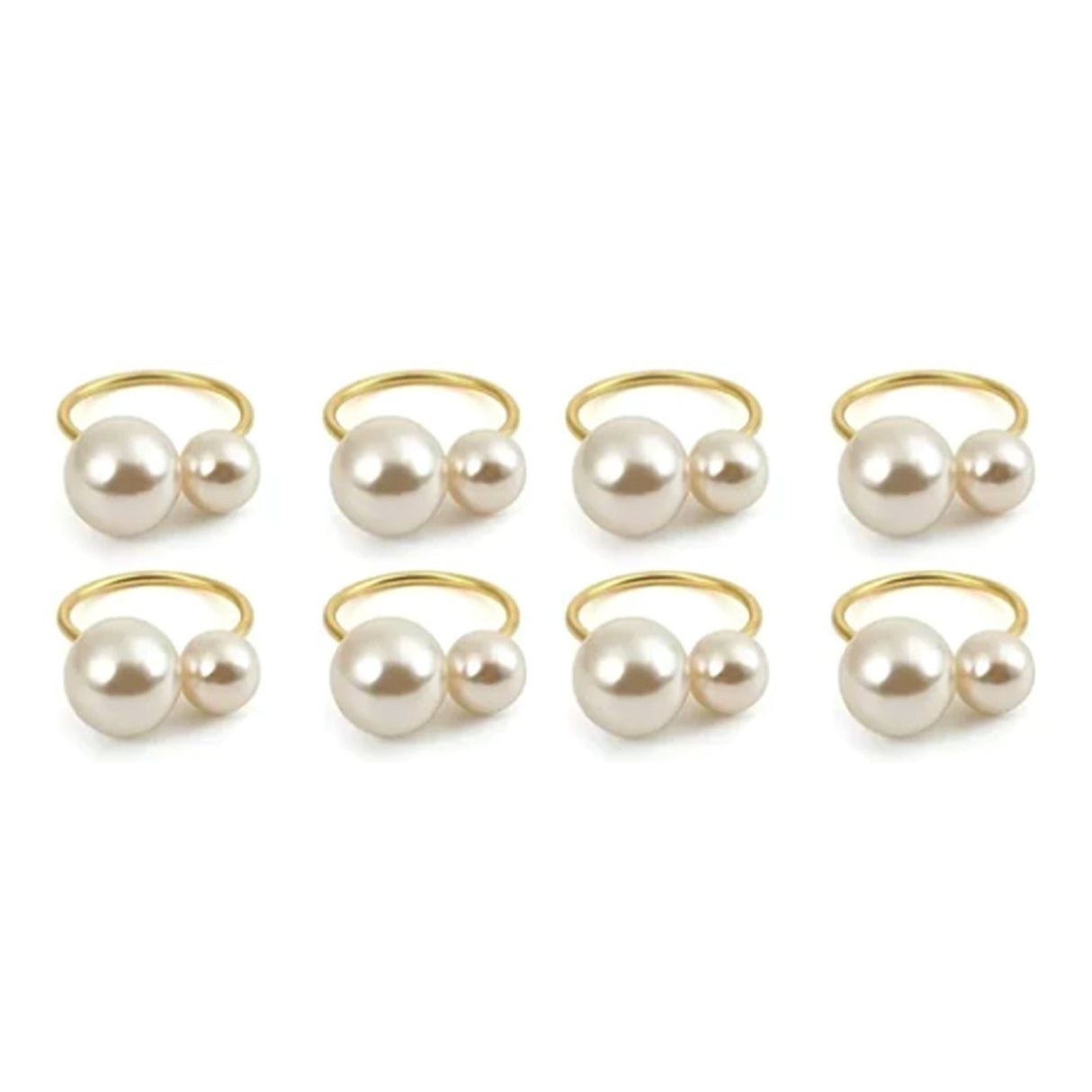 12pcs Napkin Ring Washable Decorative Exquisite Metal Napkin Ring Buckle for Wedding Party Banquet Christmas Dinner