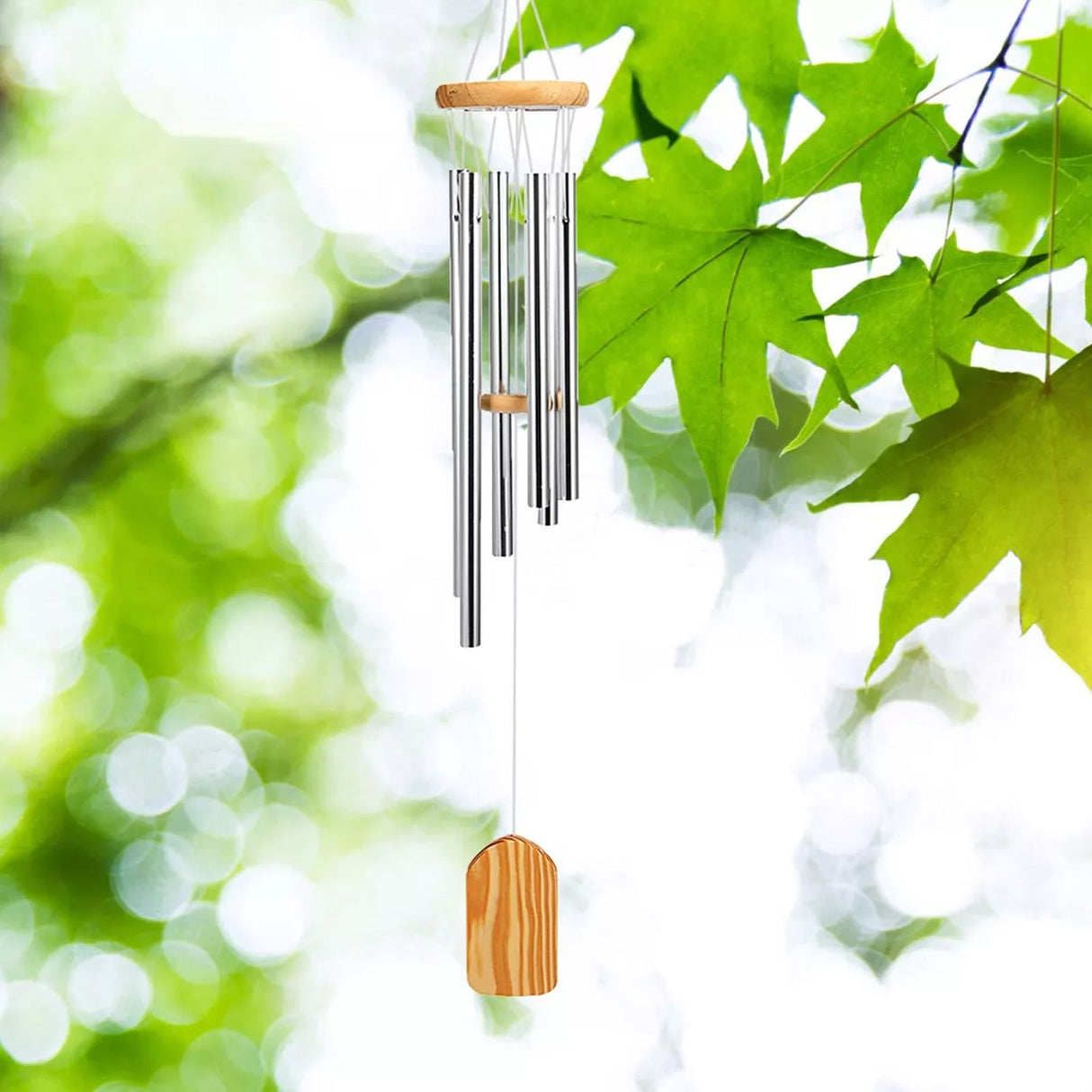 Wind Chimes Outdoor Sympathy Memorial Wind Chimes with Metal Tubes for Home Decoration