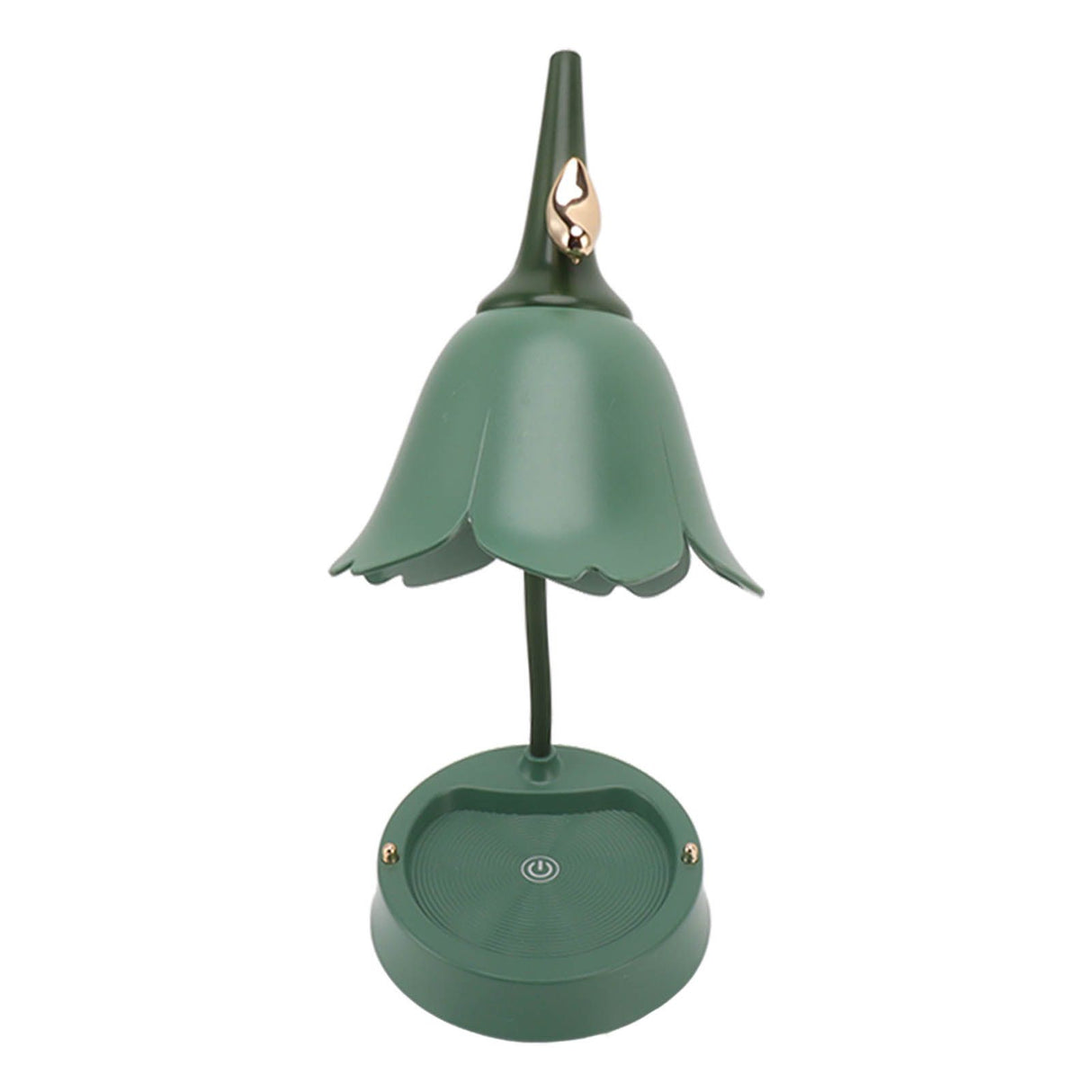 3W LED Touch Desk Lamp 3 Gear Dimmable Foldable Petal Shape Desktop Table Light USB 5V Green