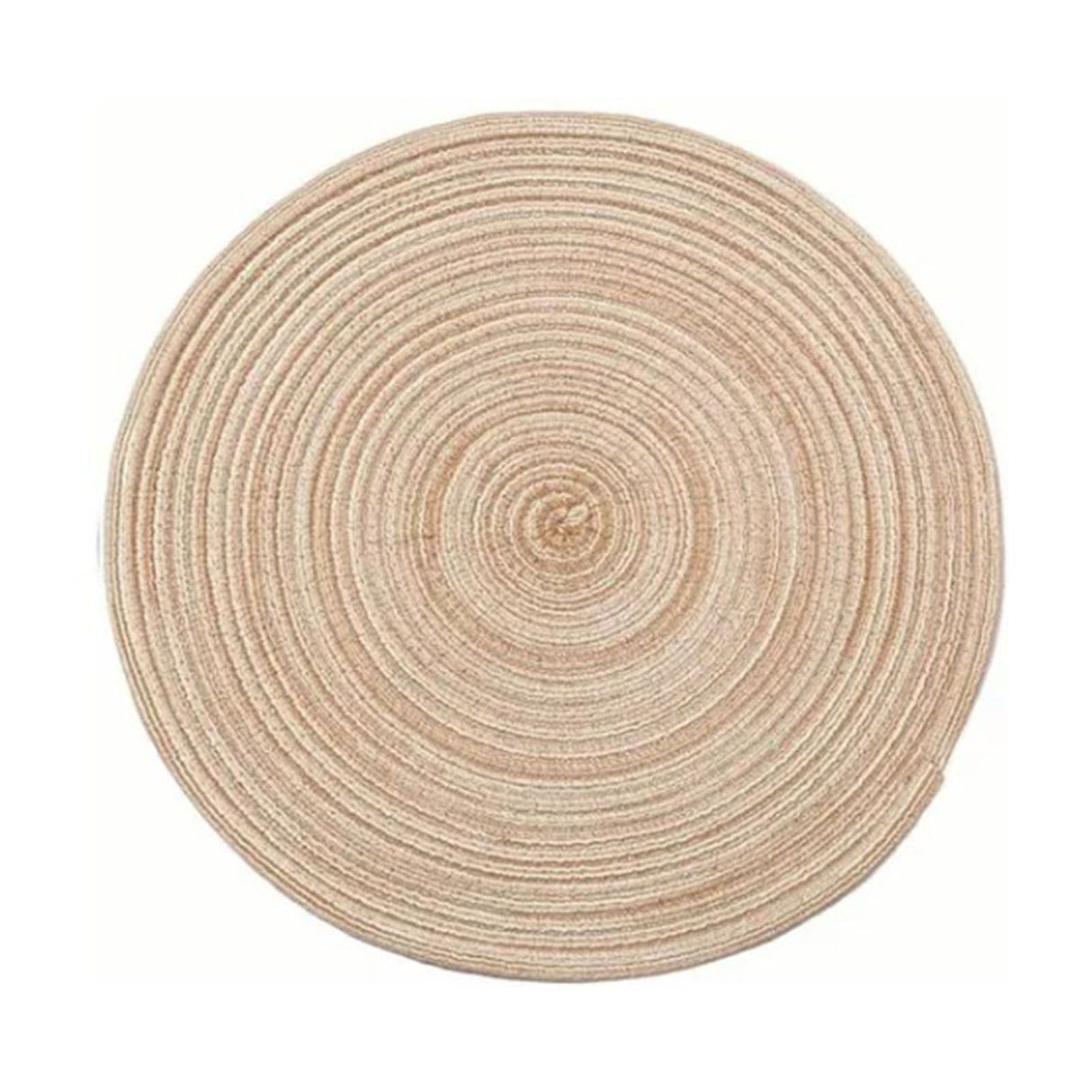 4Pcs Circular Cup Mat Braiding Heat Resistant Bowl Plate Mat Nordic Style Insulation Coaster Khaki