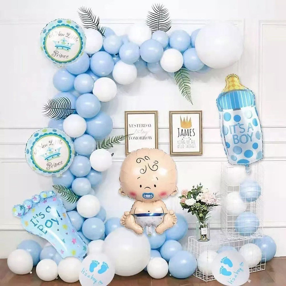 Balloons Kit Decorative Reusable Latex Balloon Set for Baby Shower Birthday Party