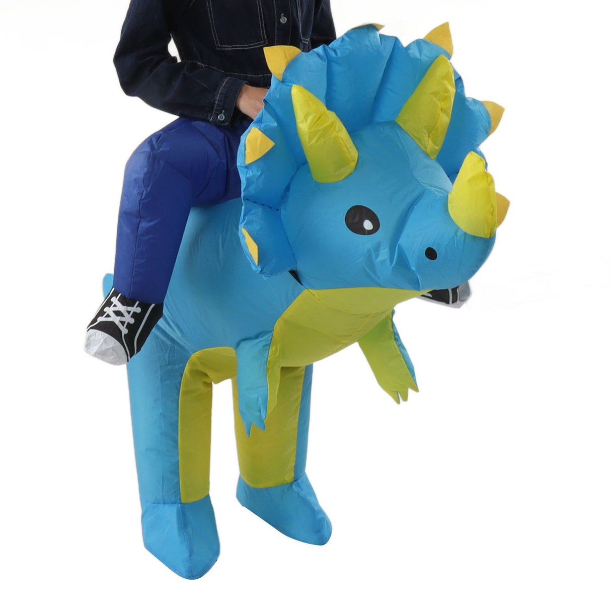 Inflatable Dinosaur Costume Halloween Cosplay Costume Party Riding Triangle Dinosaur Inflatable Doll Suit Adults 160‑190cm