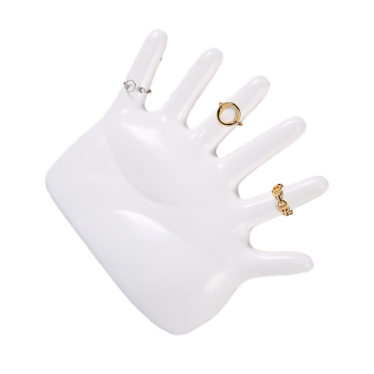 Ring Hand Holder All Round Display Fade Resistant Exquisite Hand Jewelry Display Stand for Bracelets Watches White