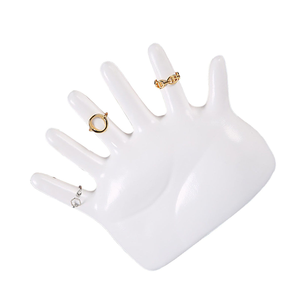 Ring Hand Holder All Round Display Fade Resistant Exquisite Hand Jewelry Display Stand for Bracelets Watches White