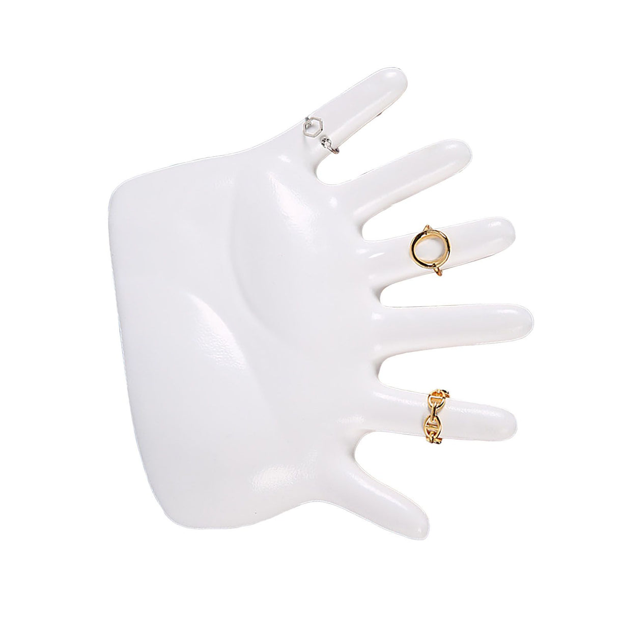 Ring Hand Holder All Round Display Fade Resistant Exquisite Hand Jewelry Display Stand for Bracelets Watches White