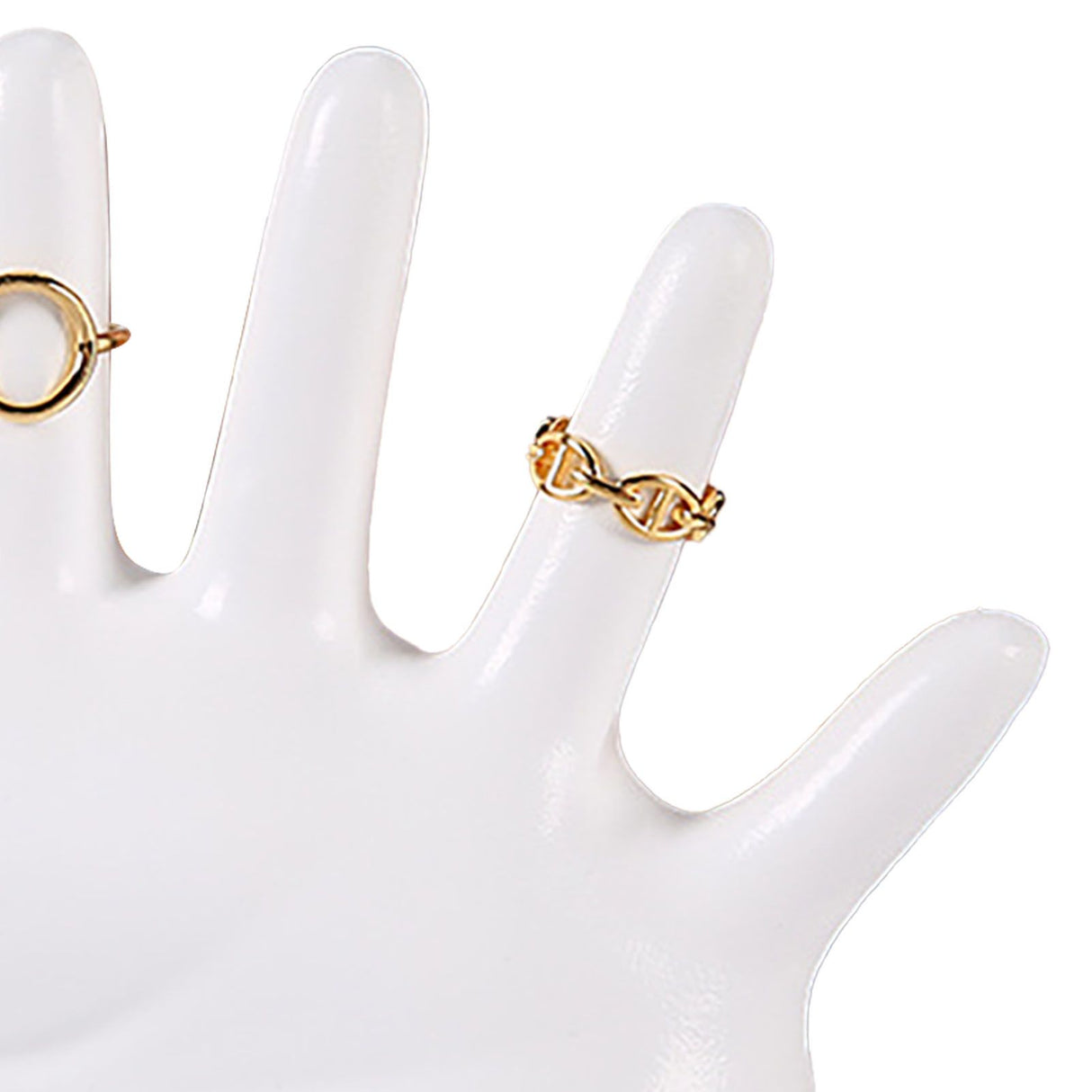 Ring Hand Holder All Round Display Fade Resistant Exquisite Hand Jewelry Display Stand for Bracelets Watches White