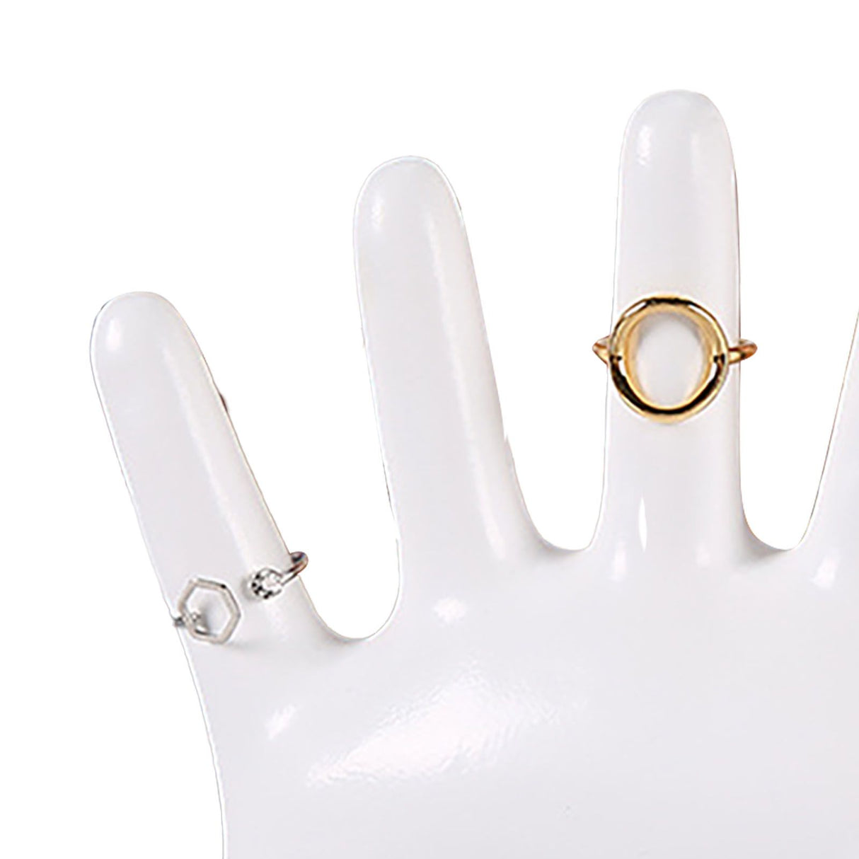 Ring Hand Holder All Round Display Fade Resistant Exquisite Hand Jewelry Display Stand for Bracelets Watches White