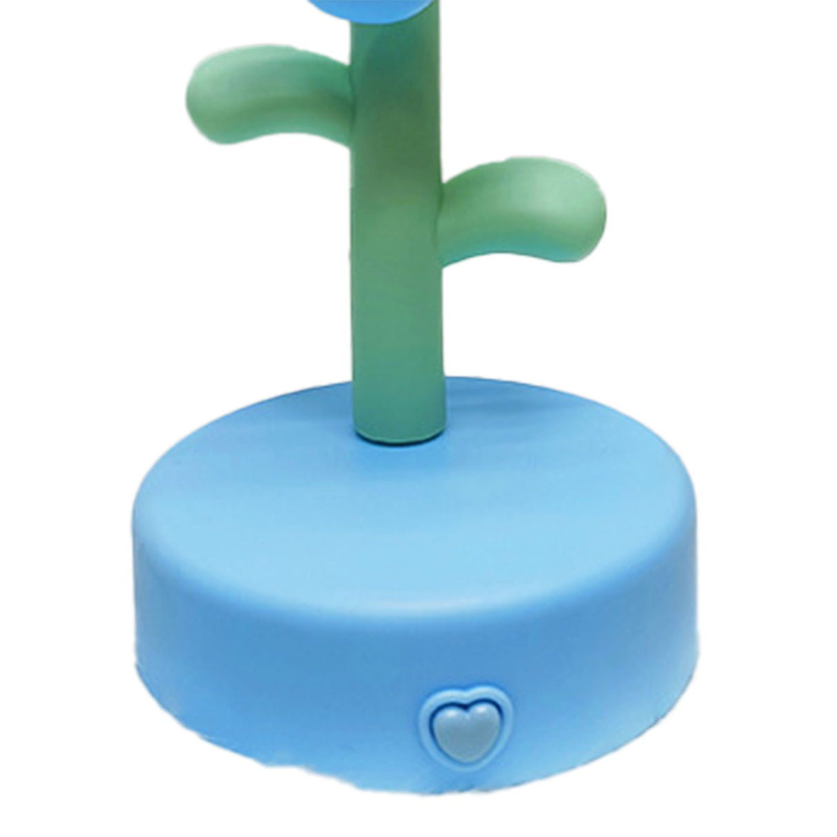 Table Lamp Cute Flower Night Light Portable Desk Lamp Decorative for Office Dorm Decor Blue