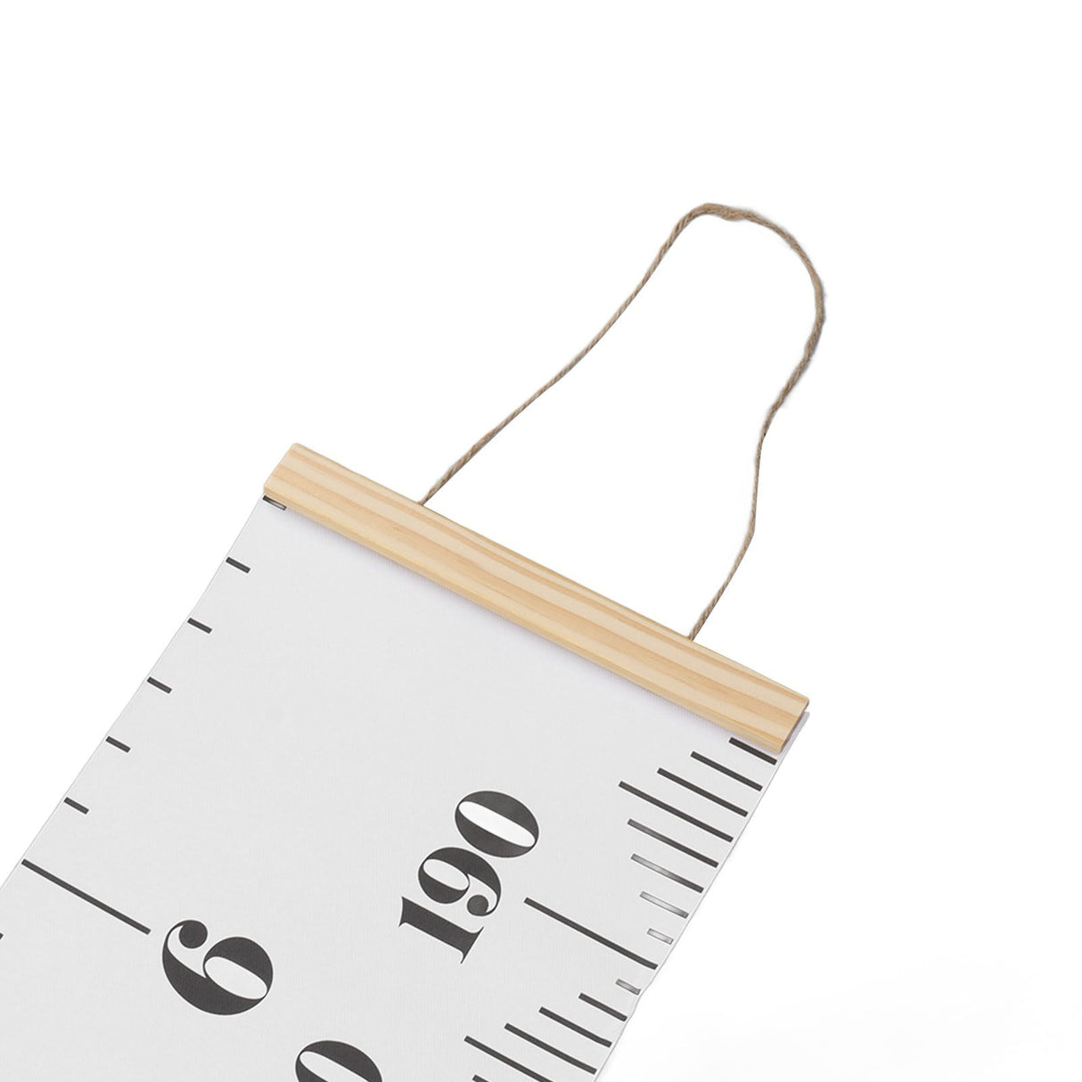 Kids Growth Chart Accurate Baby Height Growth Chart Ruler Removable Canvas Wall Hanging Measurement Chart for Home Classic White