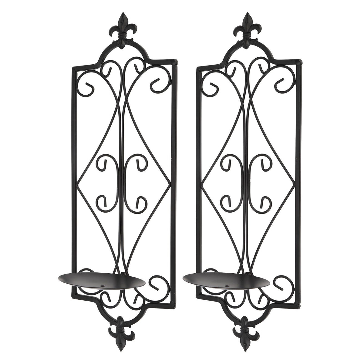 2pcs Wall Sconce Candle Holder Hanging Iron Wall Candle Sconce Holder Wall Decorations for Living Room Dining Room