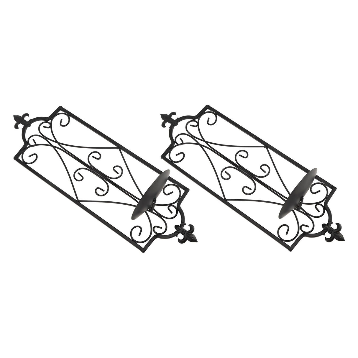 2pcs Wall Sconce Candle Holder Hanging Iron Wall Candle Sconce Holder Wall Decorations for Living Room Dining Room