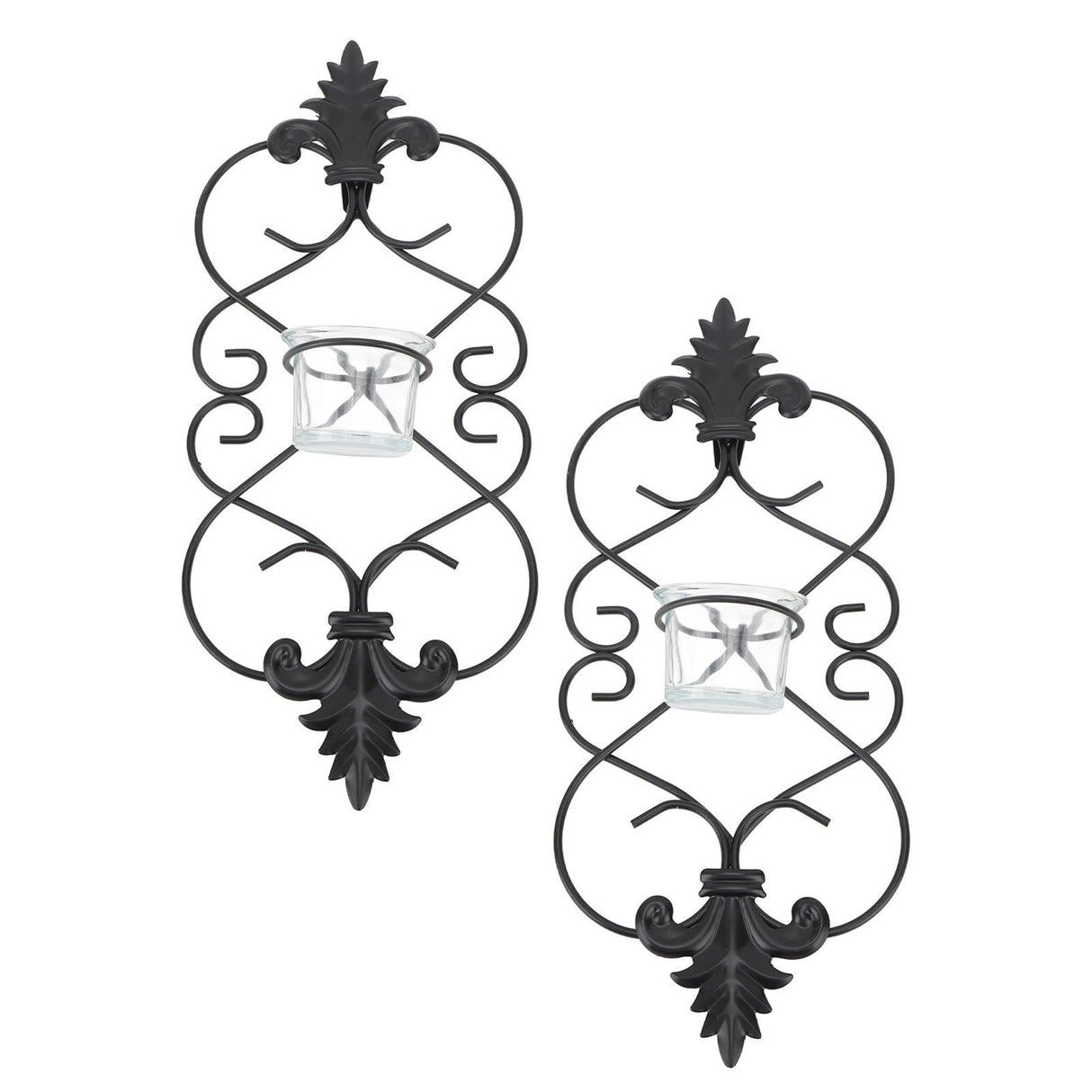 2PCS Wall Hanging Candle Holder Iron Hanging Wall Candle Holders for Home Decoration Weddings Events