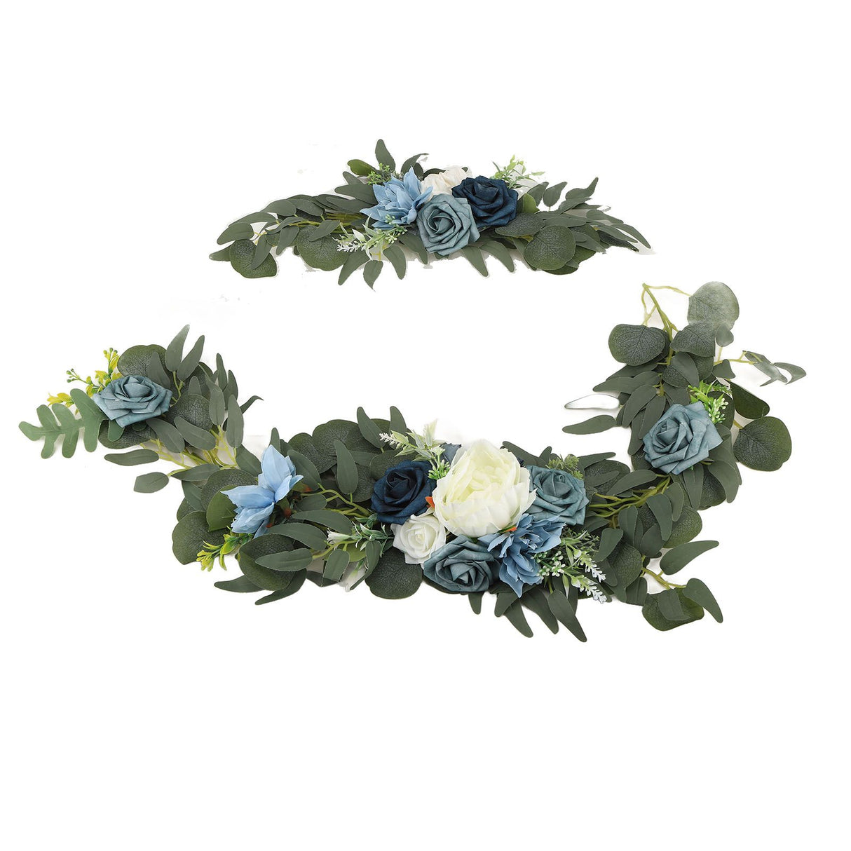 Faux Flower Swag Set Artificial Flower Arch Decor Wedding Welcome Reception Ceremony Signs Decorations 18058-HL