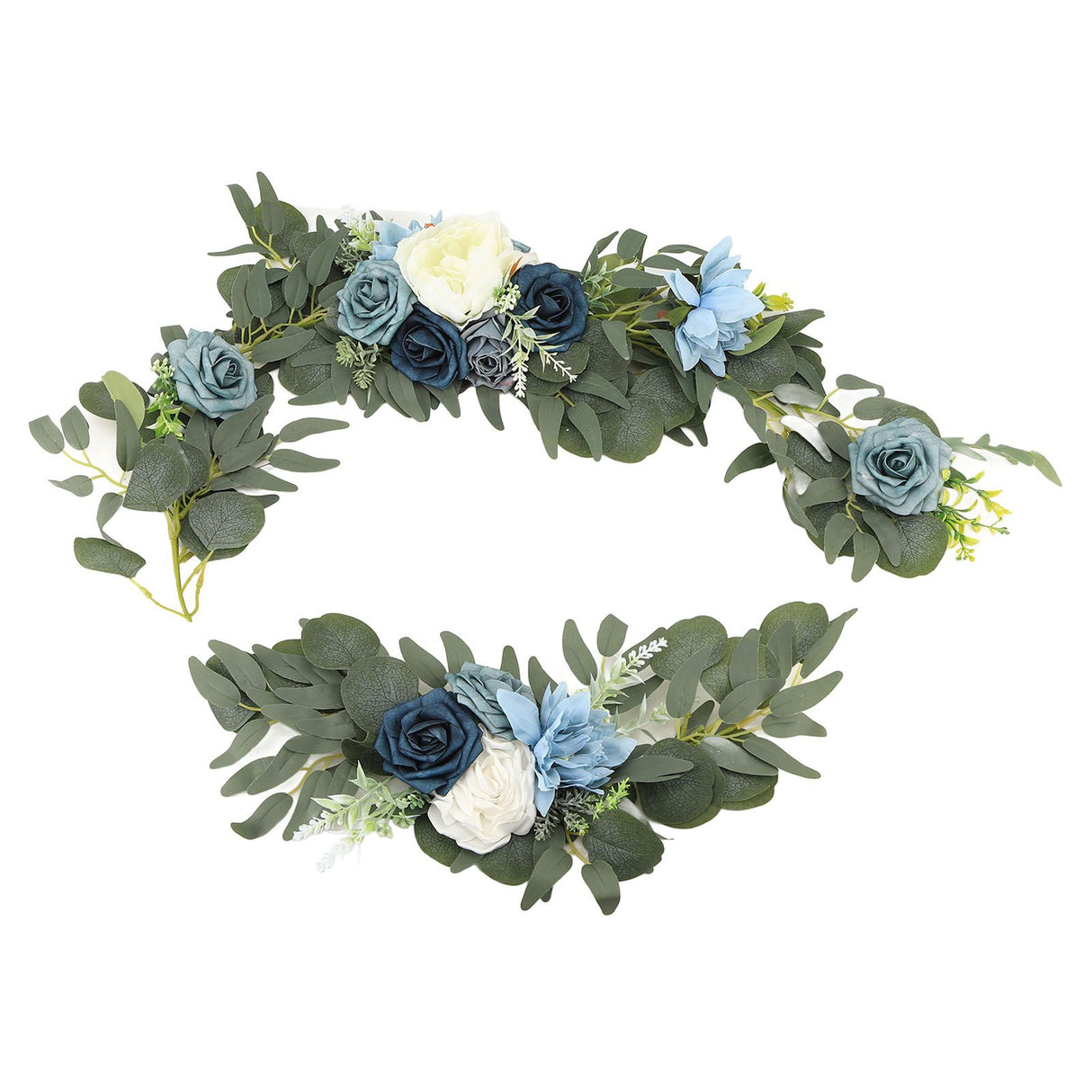 Faux Flower Swag Set Artificial Flower Arch Decor Wedding Welcome Reception Ceremony Signs Decorations 18058-HL