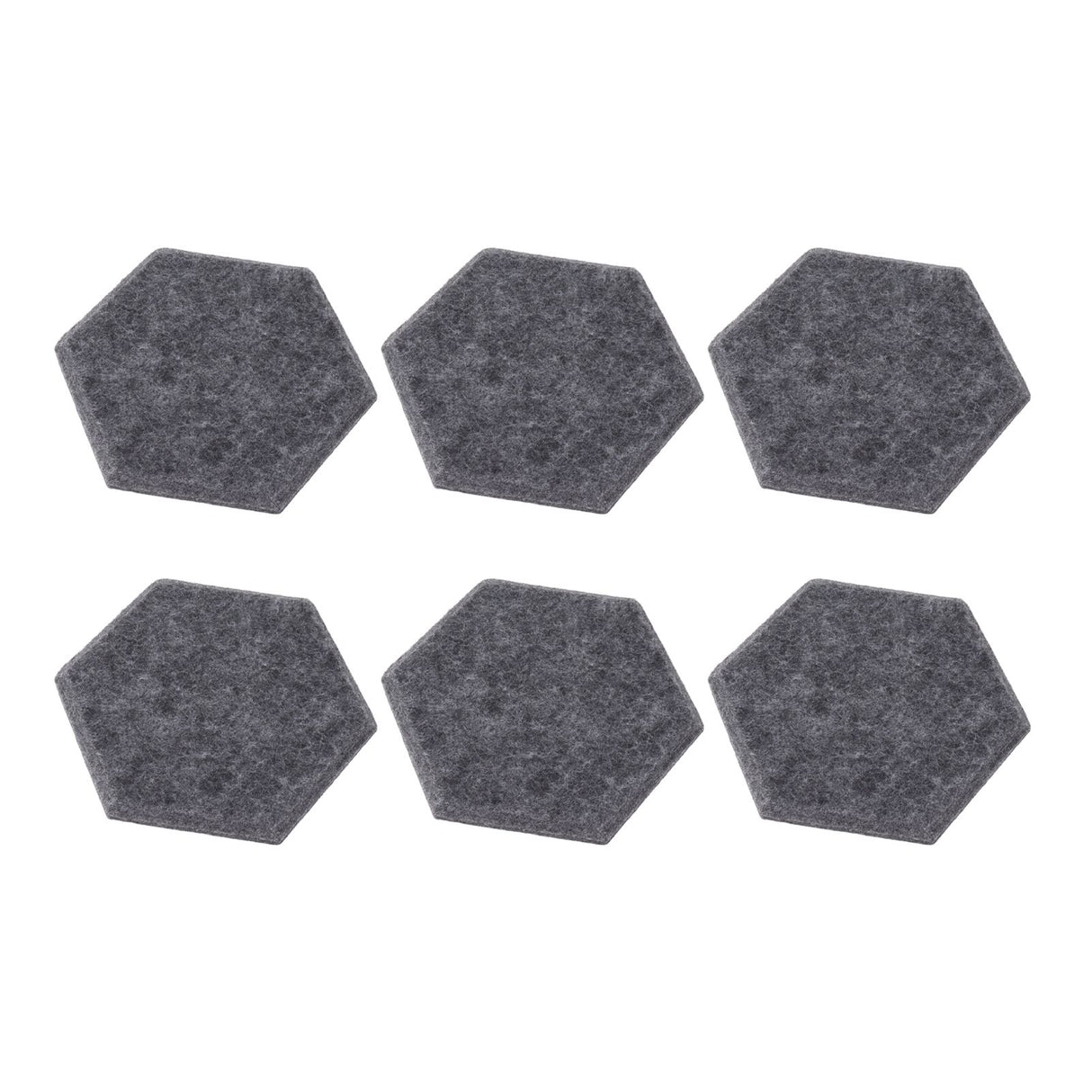 12PCS Hexagon Acoustic Panels High Density Sound Absorbing Panels Sound Proof Beveled Edge Wall Panels 14x12x7cm Dark Gray