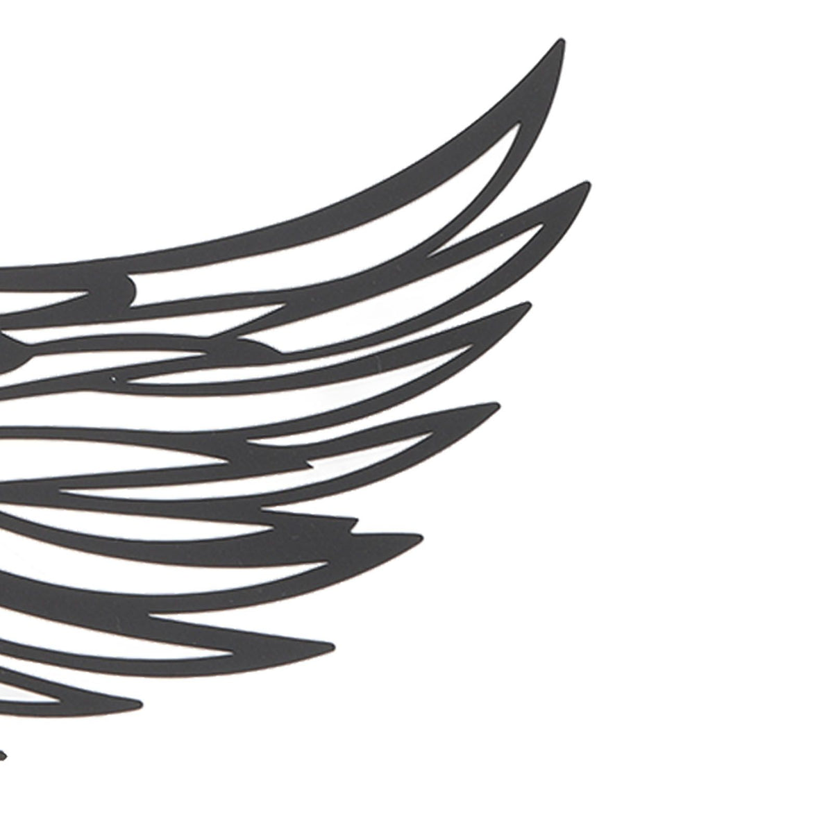 Angel Wings Metal Wall Art Indoor Outdoor Hanging Metal Angel Wings Wall Decor with LED Lights for Home Bedroom Living Room Garden Office