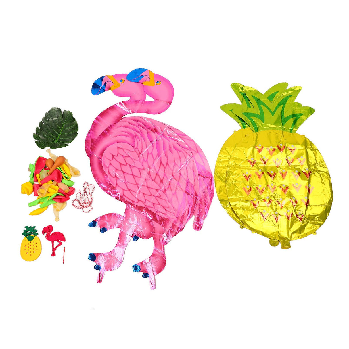 Hawaii Flamingo Pineapple Balloon Set Summer Party Decoration Balloon Set for Wedding Party