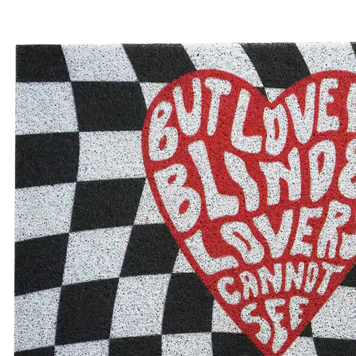 Checkerboard Kitchen Rugs Washable Hallway Entry Carpet Non Slip Entryway Runner Mat for Home Restaurant Office Heart